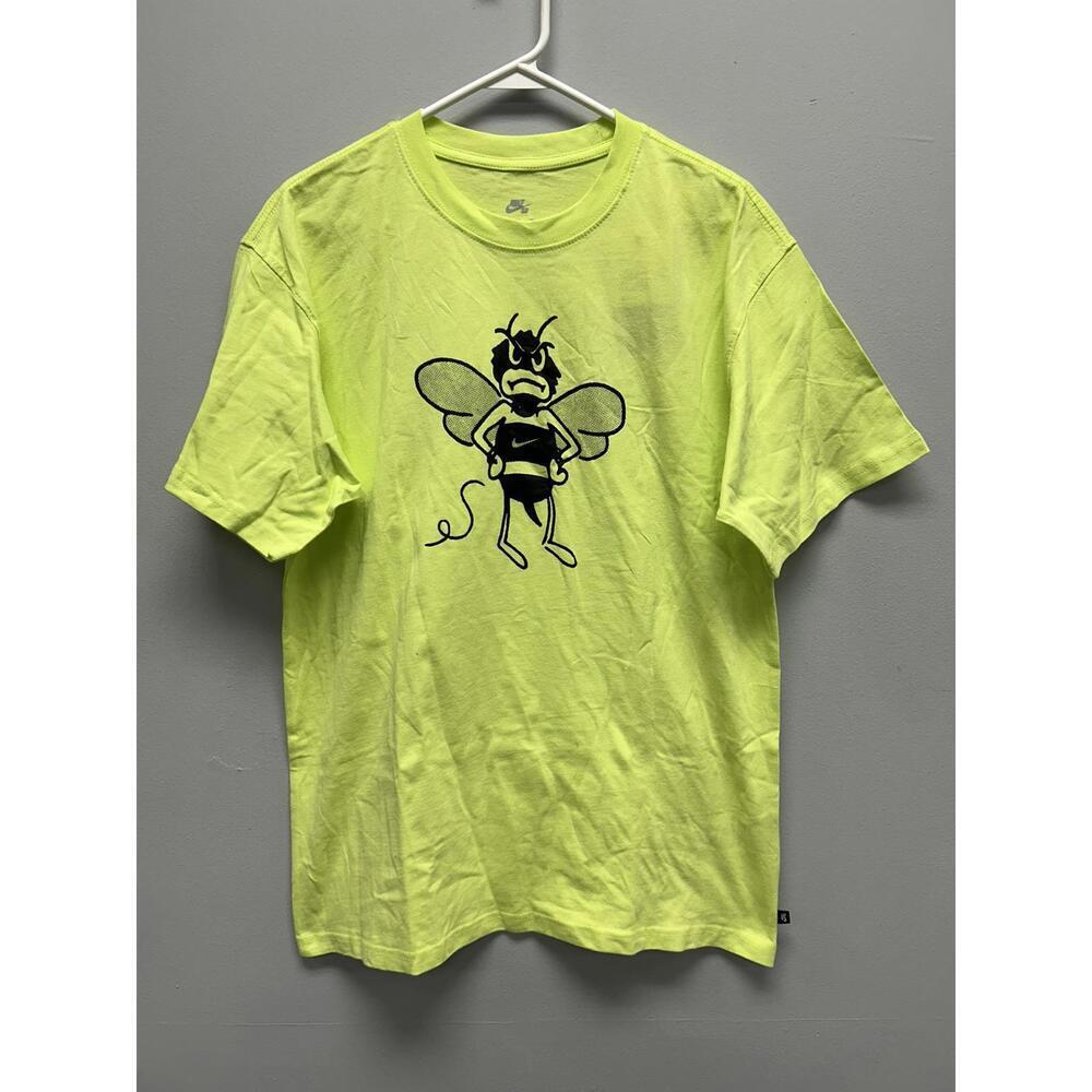 Nike Men's Bright Yellow Bee Graphic Tee